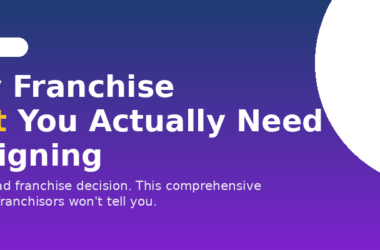 The Only Franchise Checklist You Actually Need Before Signing